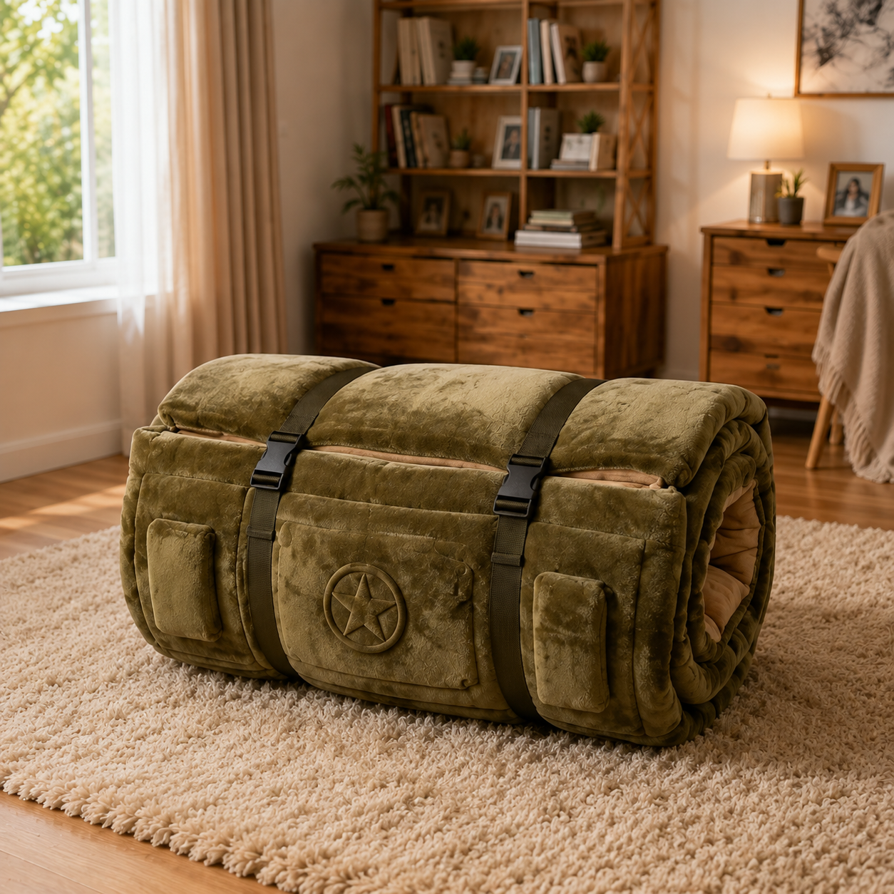 Commander Tank Plush Sleeping Bed